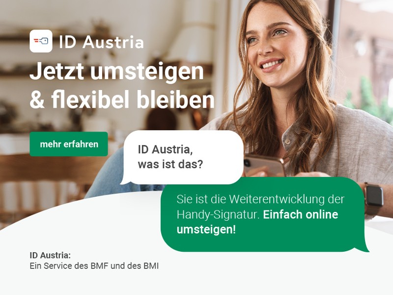 Die Handy-Signatur wird zur ID Austria &ndash; Jetzt online umsteigen